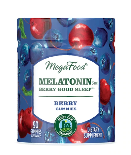 MegaFood Melatonin Good Sleep™ Berry -- 3 mg - 90 Gummies
