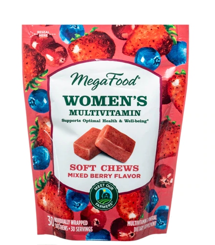 MegaFood Women's One Daily Chew Mixed Berry -- 30 Soft Chews