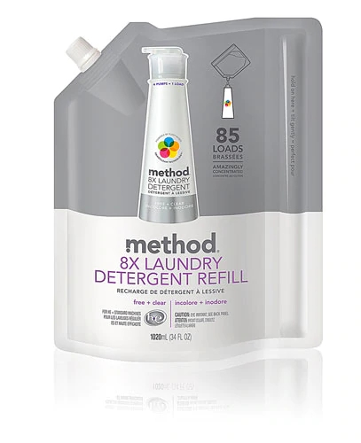 Comprar Method Laundry Detergent Refill 85 Loads Free and Clear -- 34 fl oz