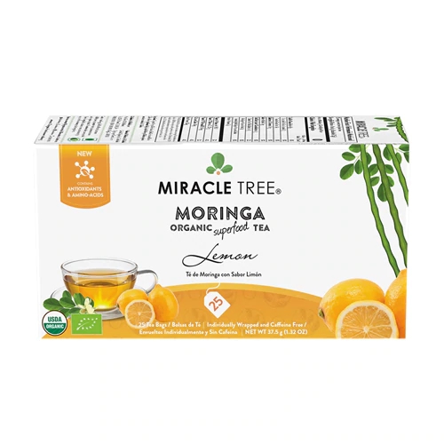 Comprar Miracle Tree Organic Moringa Superfood Tea Lemon -- 25 Tea Bags