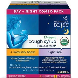Mommy's Bliss Organic Cough Syrup & Mucus Relief Day & Night Combo Pack -- 3.34 fl oz
