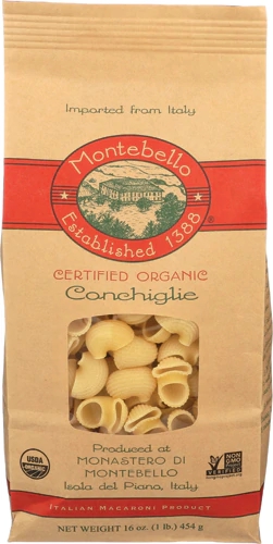 Comprar Montebello Organic Pasta Conchiglie -- 16 oz