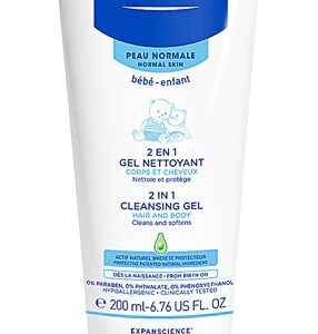 Mustela 2 in 1 Cleansing Gel Hair and Body -- 6.76 fl oz
