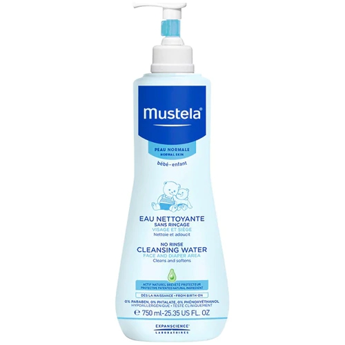 Comprar Mustela No Rinse Cleansing Water For Face and Diaper Area -- 25.35 fl oz