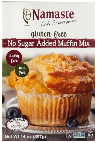 Namaste Foods Gluten Free No Sugar Added Muffin Mix -- 14 oz