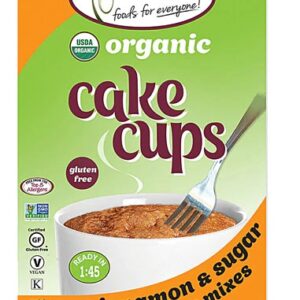 Namaste Foods Organic Cake Cup Mix Packs Gluten Free Cinnamon Sugar -- 4 Packs