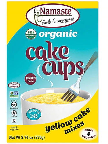 Comprar Namaste Foods Organic Cake Cup Mix Packs Gluten Free Yellow Cake -- 4 Packs