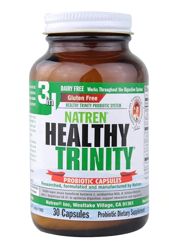 Natren Healthy Trinity Probiotic Capsules -- 30 Capsules