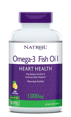 Comprar Natrol Omega-3 Fish Oil Heart Health Lemon -- 1000 mg - 150 Softgels