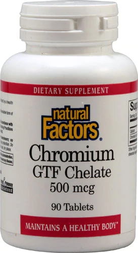 Comprar Natural Factors Chromium GTF Chelate -- 500 mcg - 90 Tablets