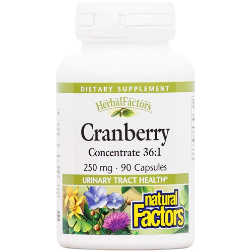 Comprar Natural Factors Cranberry Concentrate 36:1 -- 250 mg - 90 Capsules