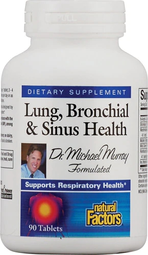 Natural Factors Lung Bronchial & Sinus Health -- 90 Tablets