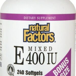 Comprar Natural Factors Mixed E -- 400 IU - 240 Softgels