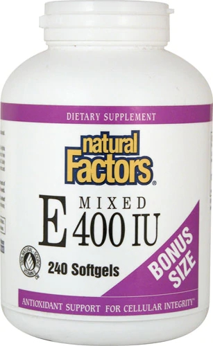 Comprar Natural Factors Mixed E -- 400 IU - 240 Softgels