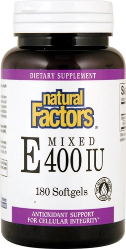 Natural Factors Mixed E -- 400 IU - 180 Softgels
