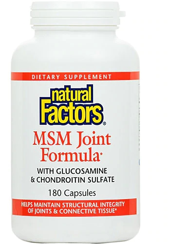 Comprar Natural Factors MSM Joint Formula -- 180 Capsules