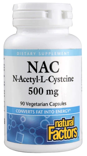 Comprar Natural Factors NAC N-Acetyl-L-Cysteine -- 500 mg - 90 Vegetarian Capsules