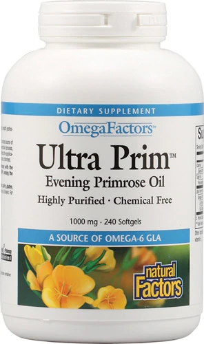 Comprar Natural Factors Ultra Prim™ Evening Primrose Oil -- 1000 mg - 240 Softgels