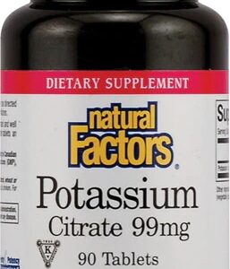 Natural Factors Potassium Citrate -- 99 mg - 90 Tablets