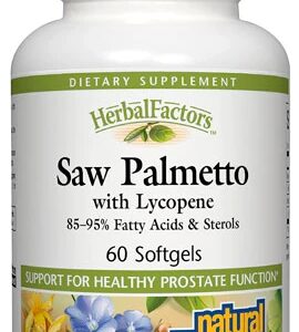 Natural Factors Saw Palmetto with Lycopene -- 160 mg - 60 Softgels