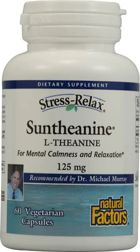 Comprar Natural Factors Stress-Relax® Suntheanine® L-Theanine -- 125 mg - 60 Vegetarian Capsules