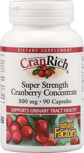 Comprar Natural Factors CranRich® Super Strength Cranberry Concentrate -- 500 mg - 90 Capsules
