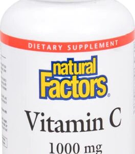 Natural Factors Vitamin C Plus Bioflavonoids and Rosehips -- 1000 mg - 90 Tablets