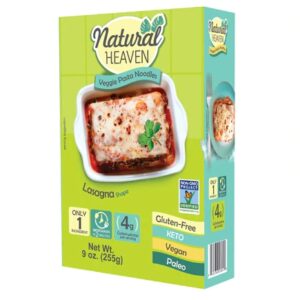Natural Heaven Veggie Pasta Noodles Lasagna Gluten Free -- 9 oz