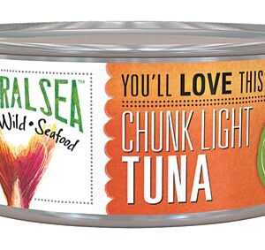 Natural Sea Chunk Light Yellow Fin Tuna With Salt -- 5 oz