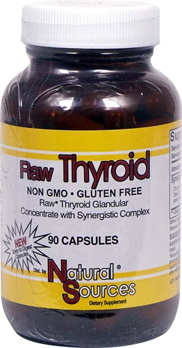 Comprar Natural Sources Raw Thyroid -- 90 Capsules
