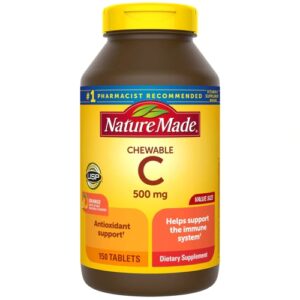 Nature Made Chewable C Orange -- 500 mg - 150 Chewable Tablets