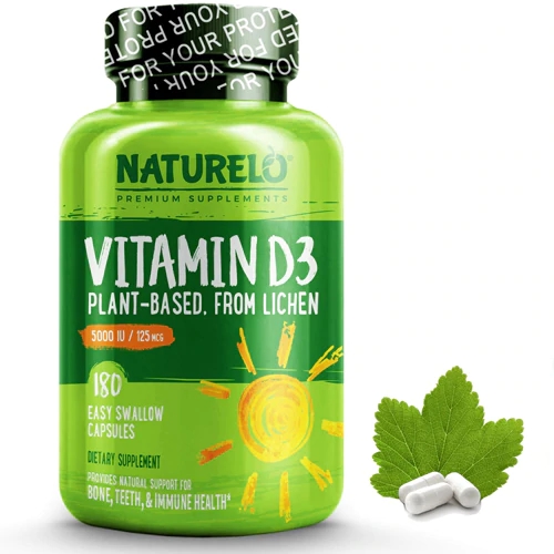 Comprar NATURELO Vitamin D3 Plant-Based from Lichen -- 180 Easy Swallow Capsules