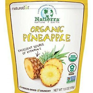 Nature's All Foods Organic Freeze Dried Raw Pineapple -- 1.5 oz
