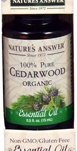 Nature's Answer 100% Pure Organic Essential Oil Cedarwood -- 0.5 fl oz