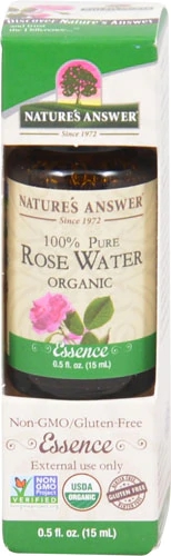 Comprar Nature's Answer 100% Pure Organic Essential Oil Rose Water -- 0.5 fl oz