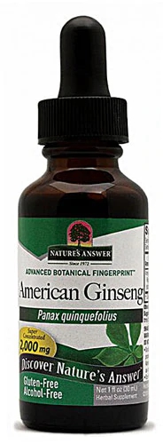 Comprar Nature's Answer American Ginseng Root Alcohol Free -- 1 fl oz