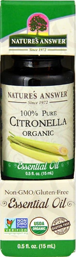Nature's Answer Essential Oil 100% Pure Citronella Organic -- 0.5 fl oz