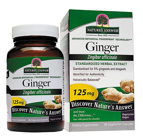 Nature's Answer Ginger Rhizome -- 60 Vegetarian Capsules