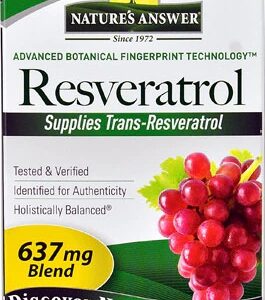 Nature's Answer Resveratrol -- 60 Vegetarian Capsules