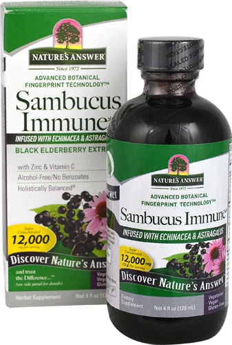 Comprar Nature's Answer Sambucus Immune Black Elderberry Extract -- 12000 mg - 4 fl oz