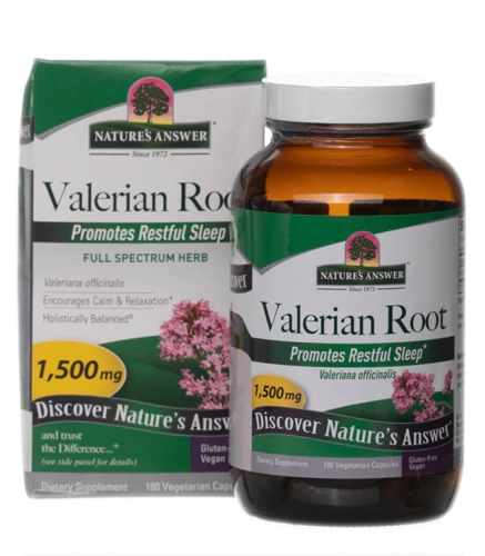 Nature's Answer Valerian Root -- 1500 mg - 180 Vegetarian Capsules