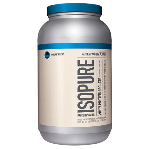 Comprar Nature's Best Isopure Natural Whey Protein Isolate Powder Natural Vanilla -- 3 lbs