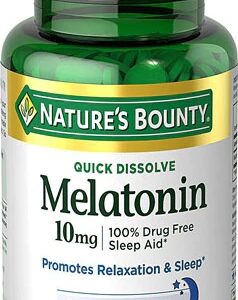 Nature's Bounty Melatonin Cherry -- 10 mg - 45 Quick Dissolving Tablets