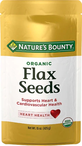 Nature's Bounty Organic Flax Seeds Cold Milled -- 15 oz