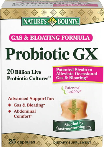 Comprar Nature's Bounty Probiotic GX Gas & Bloating Formula -- 25 Capsules