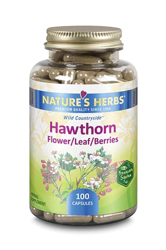 Comprar Nature's Herbs Hawthorn Flower Leaf Berries -- 100 Capsules
