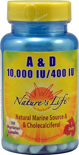 Comprar Nature's Life A and D -- 100 Vegetarian Capsules