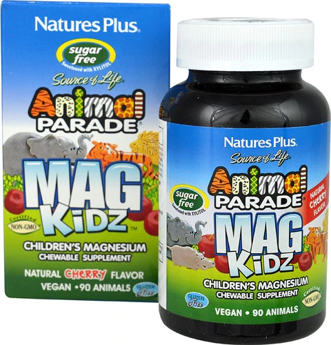 Comprar Nature's Plus Animal Parade® MagKidz™ Children's Magnesium Natural Cherry -- 90 Chewable Animal Shapes