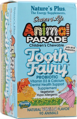 Comprar Nature's Plus Animal Parade® Tooth Fairy™ Children's Chewable Probiotic Vanilla -- 90 Chewable Tablets