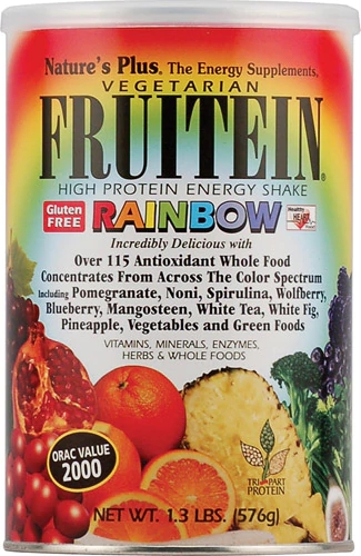 Nature's Plus Fruitein® High Protein Vegetarian Energy Shake Rainbow -- 1.3 lbs